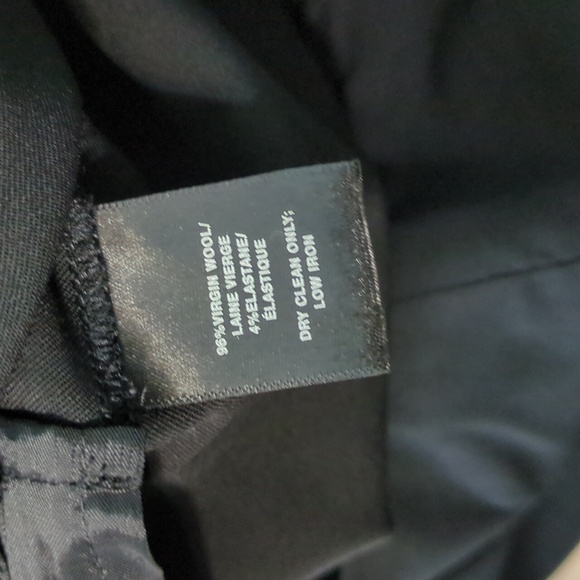 Lafayette 148 New York Stanton Black Ankle Wool Lightweight Pants Sz 14 - Picture 9 of 9